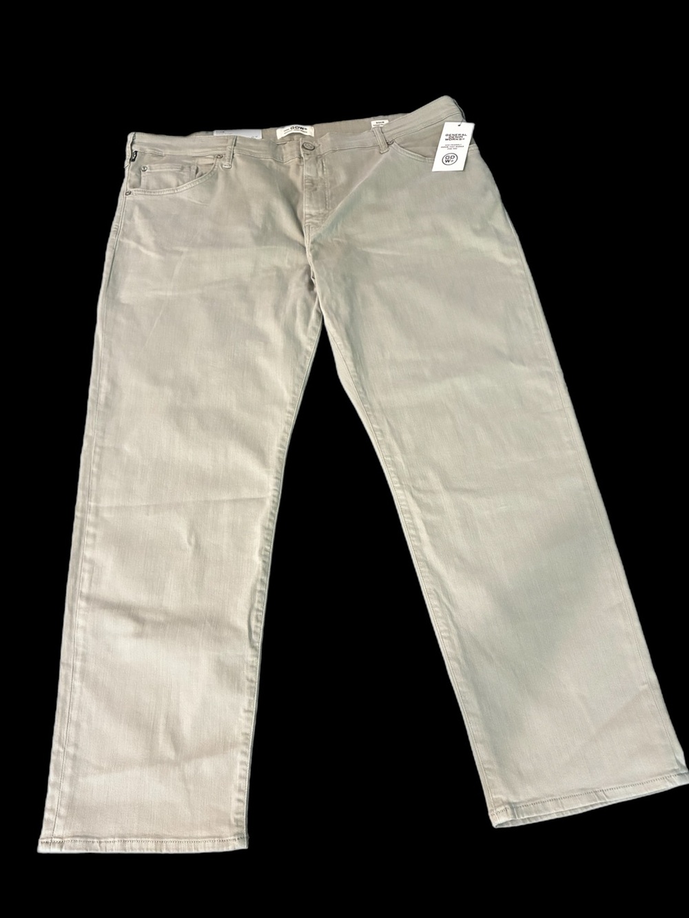 Men’s GDW Roam Jeans in light grey, NWT, size 42